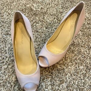 Ivanka Trump Light Pink Peep Toe Heels